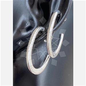 925 Sterling Silver Geometric Hoop Earrings