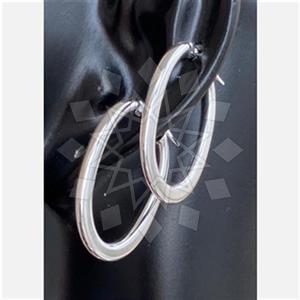 925 Sterling Silver Geometric Hoop Earrings
