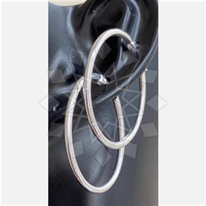 925 Sterling Silver Geometric Hoop Earrings