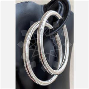 925 Sterling Silver Geometric Hoop Earrings