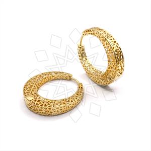 925 Sterling Silver Geometric Hoop Earrings