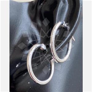 925 Sterling Silver Geometric Hoop Earrings