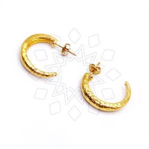 925 Sterling Silver Geometric Hoop Earrings