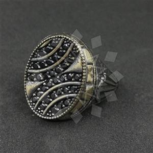925 Sterling Silver Geometric Mens Ring