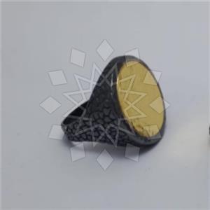 925 Sterling Silver Geometric Mens Ring