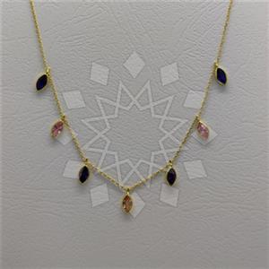 925 Sterling Silver Geometric Minimal Dainty Beaded Necklace