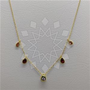 925 Sterling Silver Geometric Minimal Dainty Beaded Necklace