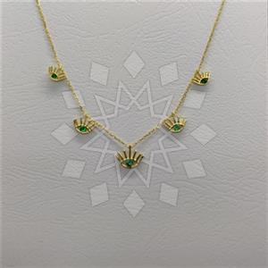 925 Sterling Silver Geometric Minimal Dainty Beaded Necklace