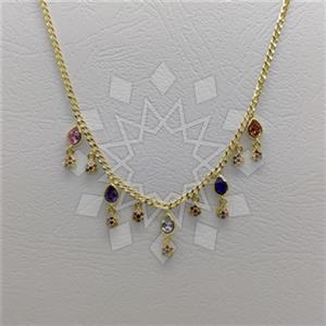 925 Sterling Silver Geometric Minimal Dainty Beaded Necklace