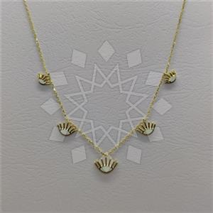 925 Sterling Silver Geometric Minimal Dainty Beaded Necklace