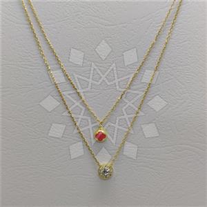 925 Sterling Silver Geometric Minimal Dainty Multi Strand Necklace