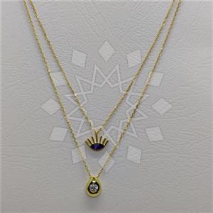 925 Sterling Silver Geometric Minimal Dainty Multi Strand Necklace