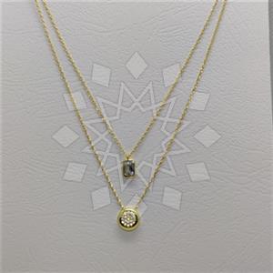 925 Sterling Silver Geometric Minimal Dainty Multi Strand Necklace