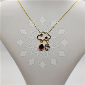 925 Sterling Silver Geometric Minimal Dainty Pendant Necklace