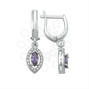 925 Sterling Silver Geometric Minimal Dainty Single Drop Earrings