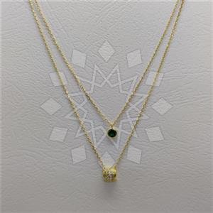 925 Sterling Silver Geometric Modern Dainty Multi Strand Necklace