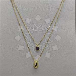 925 Sterling Silver Geometric Modern Dainty Multi Strand Necklace