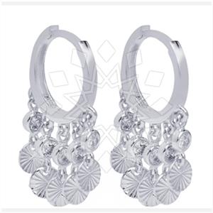 925 Sterling Silver Geometric Multi Drop Earrings