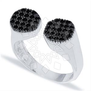 925 Sterling Silver Geometric Multi Gemstone Rings