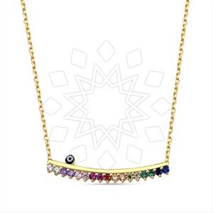 925 Sterling Silver Geometric Pendant Necklace