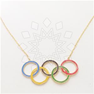 925 Sterling Silver Geometric Pendant Necklace