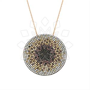925 Sterling Silver Geometric Pendant Necklace