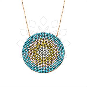 925 Sterling Silver Geometric Pendant Necklace