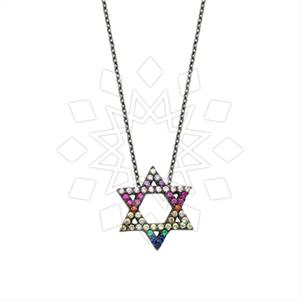 925 Sterling Silver Geometric Pendant Necklace