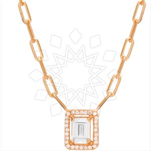 925 Sterling Silver Geometric Pendant Necklace