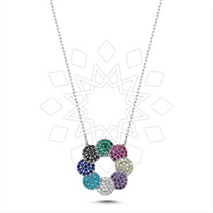 925 Sterling Silver Geometric Pendant Necklace