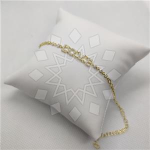 925 Sterling Silver Geometric Personalized Letter Minimal Dainty Classic Bracelets