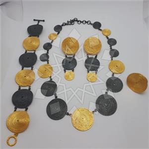 925 Sterling Silver Geometric Ring Earring Necklace Bracelet Sets