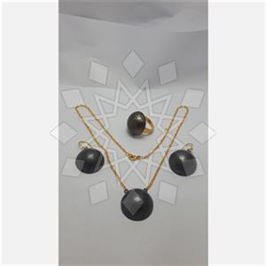 925 Sterling Silver Geometric Ring Earring Necklace Sets
