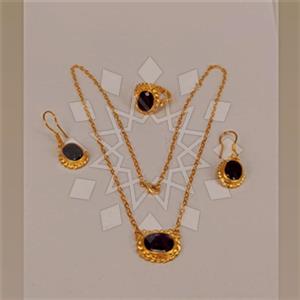 925 Sterling Silver Geometric Ring Earring Necklace Sets