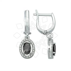 925 Sterling Silver Geometric Single Drop Earrings