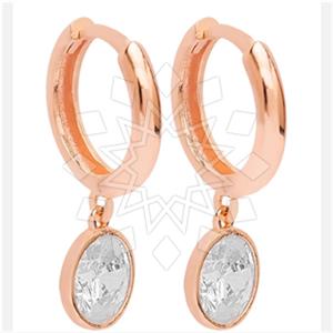 925 Sterling Silver Geometric Single Drop Earrings
