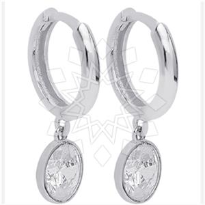 925 Sterling Silver Geometric Single Drop Earrings