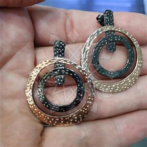 925 Sterling Silver Geometric Statement Earring