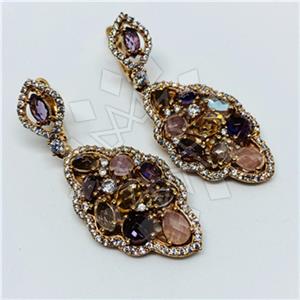 925 Sterling Silver Geometric Statement Earring