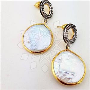 925 Sterling Silver Geometric Statement Earring