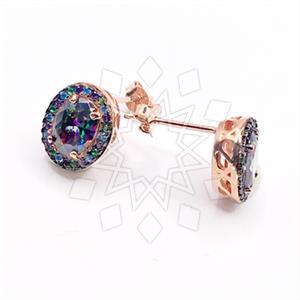 925 Sterling Silver Geometric Statement Earring