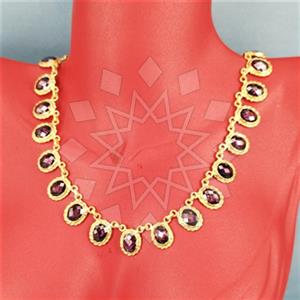 925 Sterling Silver Geometric Statement Necklace