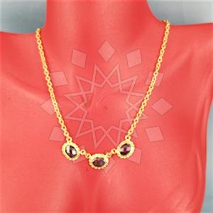 925 Sterling Silver Geometric Statement Necklace