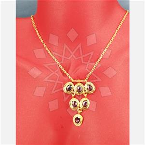 925 Sterling Silver Geometric Statement Necklace