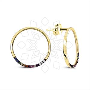 925 Sterling Silver Geometric Stud Earrings