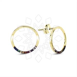 925 Sterling Silver Geometric Stud Earrings