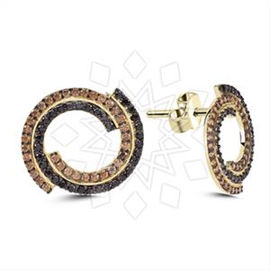 925 Sterling Silver Geometric Stud Earrings