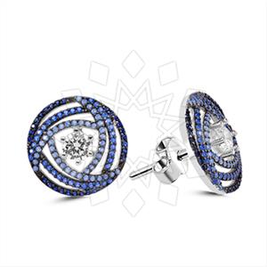 925 Sterling Silver Geometric Stud Earrings