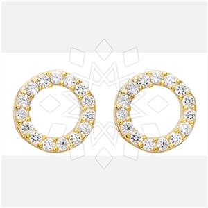 925 Sterling Silver Geometric Stud Earrings