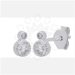 925 Sterling Silver Geometric Stud Earrings